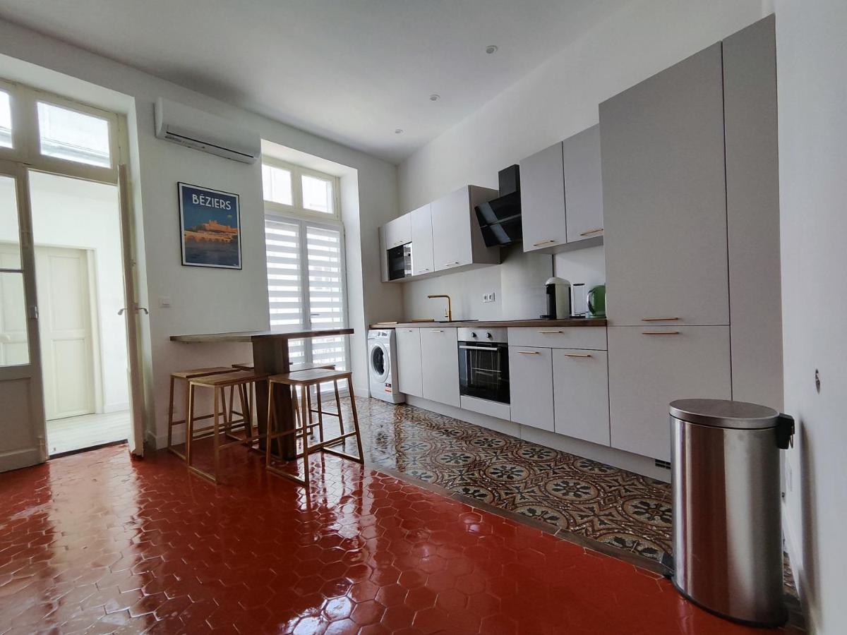 Bright And Modern 3-Bedroom Apartment, 90M2 With Air Condition, In Béziers Exterior foto